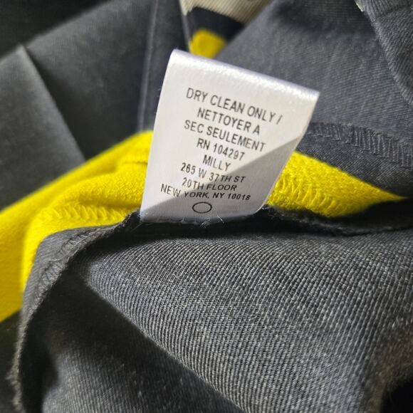 Milly of New York Tuxedo Pants Wool Silk Gray Slim Leg Mid Rise Women 2 - Picture 12 of 12